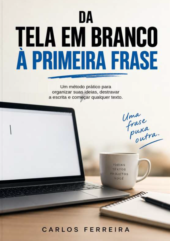 Capa do e-book Da Tela em Branco à Primeira Frase